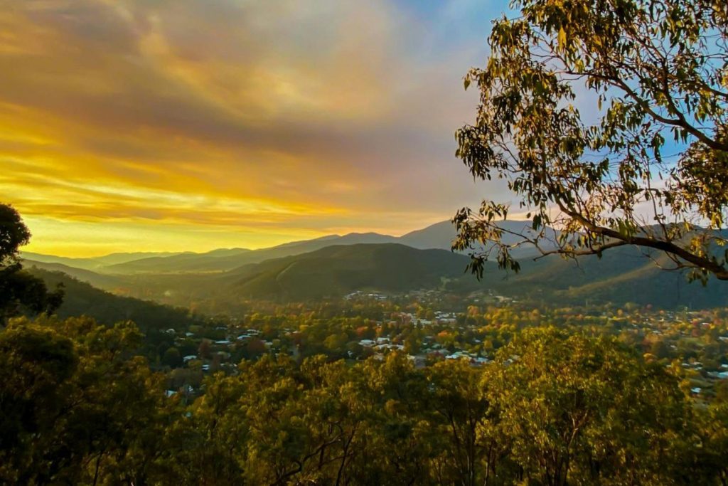 BVHP-Walks and Trails Guide-Huggins-Lookout-02 Bright Porepunkah Holiday Park, BIG4, Hiking, Walks and Trails, Huggins Lookout
